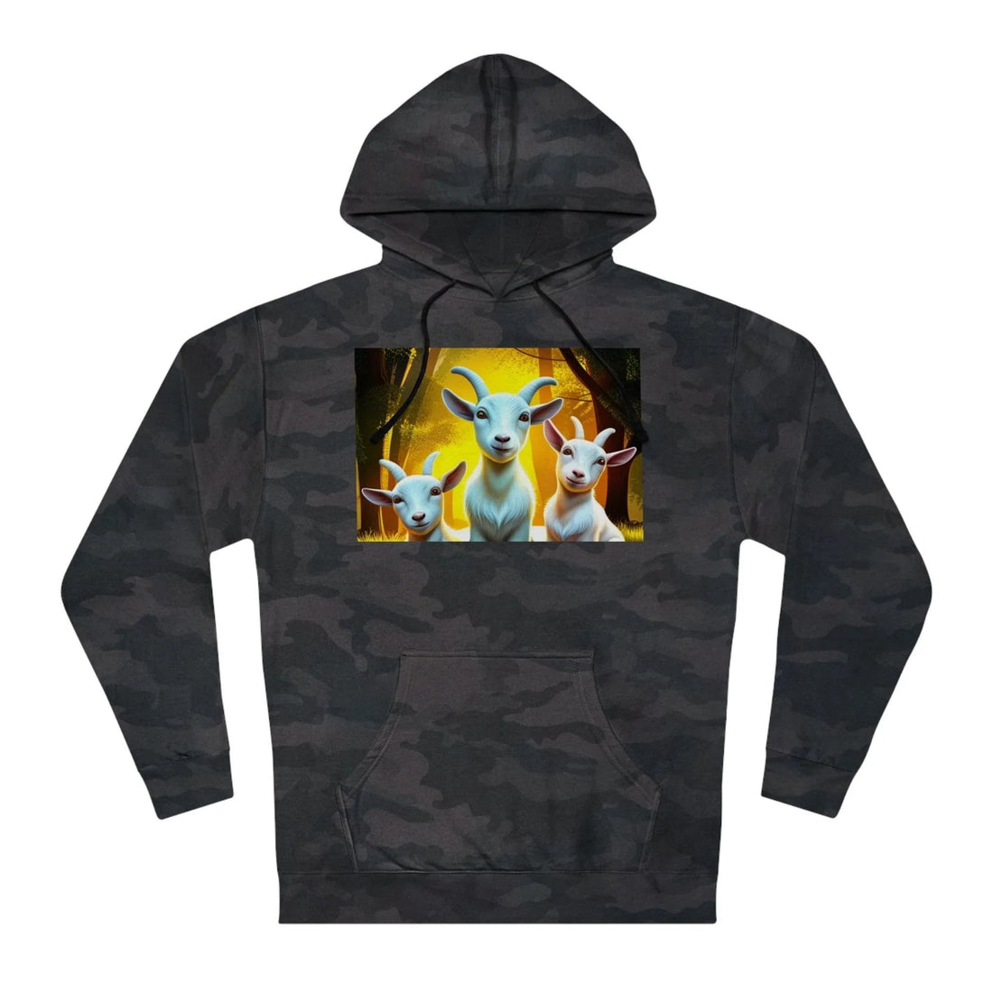 3D Vibrant Baby Goat SweatshirtHoodie - A Unique Blend of Comfort and Whimsy