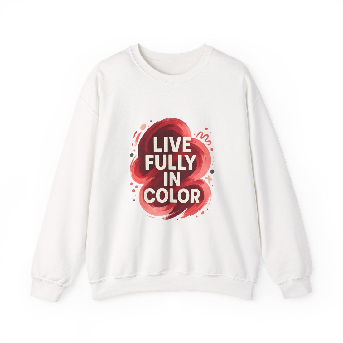 Crewneck Sweatshirt - Bold Color Palettes Cherry Coded