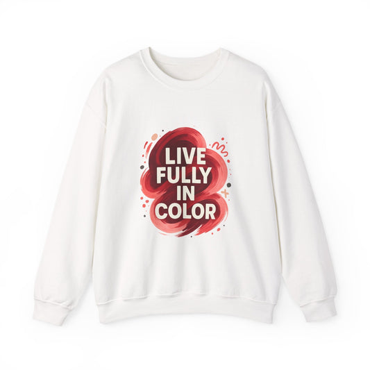 Crewneck Sweatshirt - Bold Color Palettes Cherry Coded