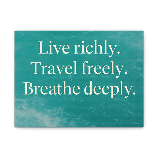 Canvas Print, Ocean Motivational Quote, Inspirational Wall Art, Home Decor,
