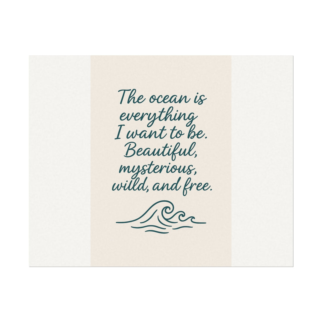Oceanfront Watercolor Posters | Wall Art for Travel Lovers, Inspirational Home Decor, Beach Vibes, Gift Ideas, Motivational Prints