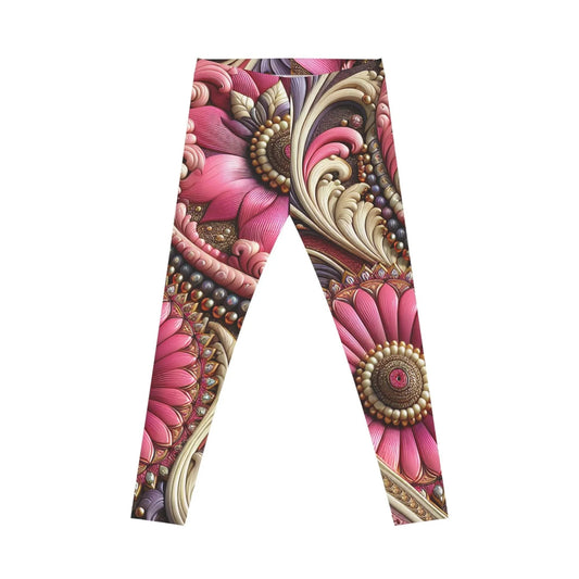 Pink Flower Leggings