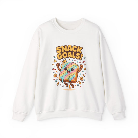 Snack Goals Sweatshirt, Foodie Gift, Comfortable Crewneck, Unisex Jumper, Funny