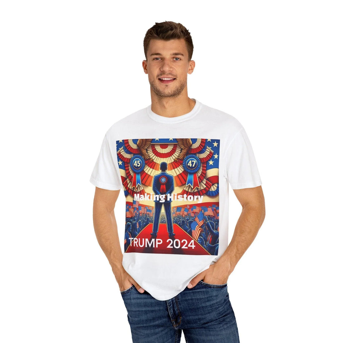 Political Graphic Tee Trump USA President 2024 Unisex T-shirt