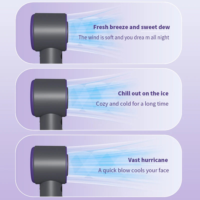 Oceanfront™ TurboCool Mini Handheld Fan — 3-Speed Rechargeable Breeze - Oceanfront Products
