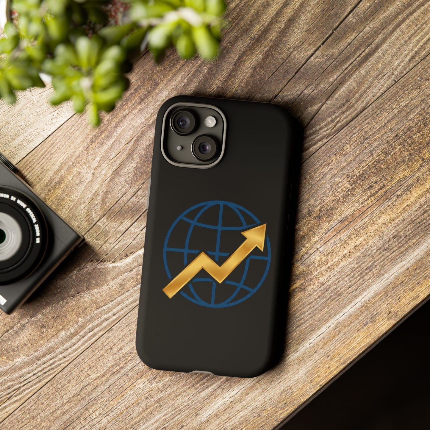 Phone Case — Global Growth Arrow Graphic (Investing & Business Motivational)