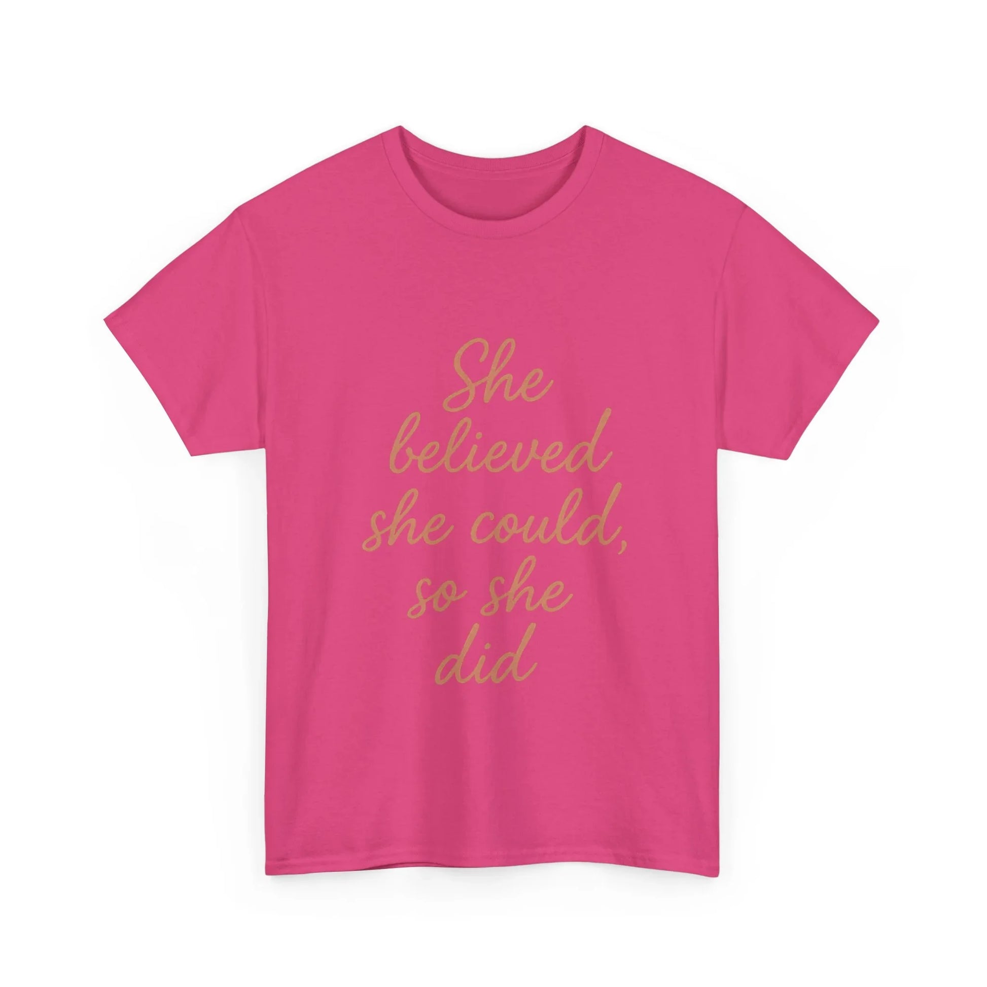 She Believed She Could, So She Did – Motivational Women’s Tee - Oceanfront Products