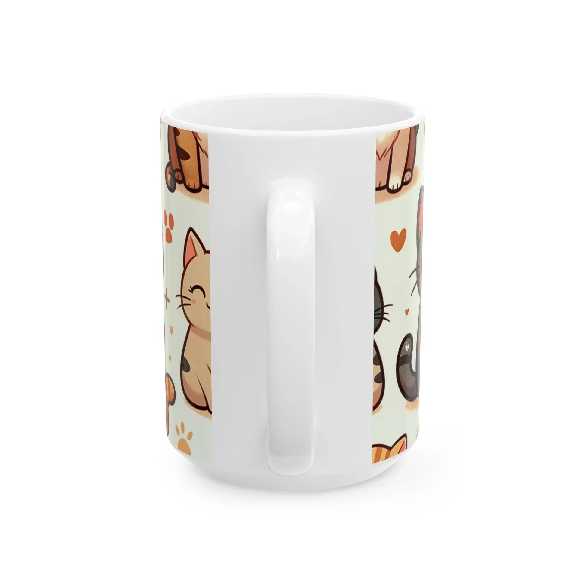 Charming Cat Illustration Coffee Cup: Purr-fect for Cat Lovers - Oceanfront Products