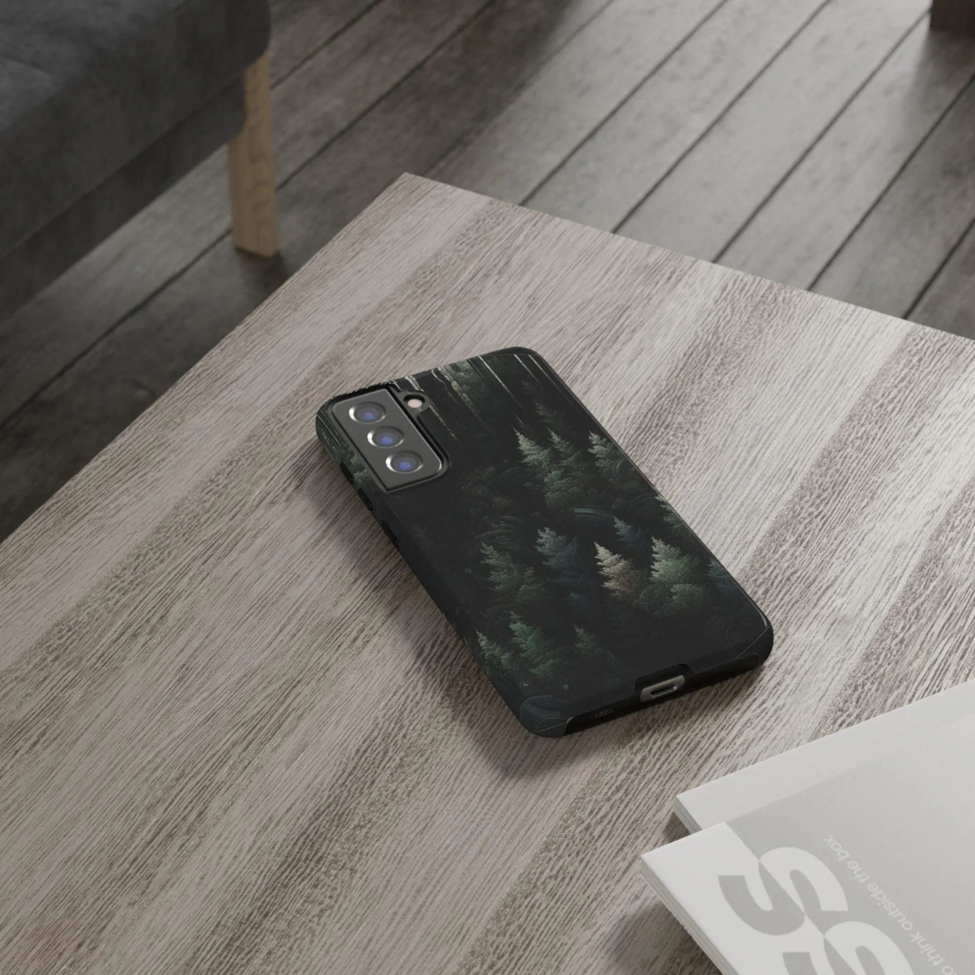 Phone Cases - Deep Dark Forest Nature Design - Oceanfront Products