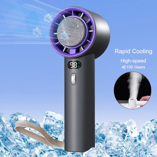 Oceanfront™ TurboCool Mini Handheld Fan — 3-Speed Rechargeable Breeze - Oceanfront Products