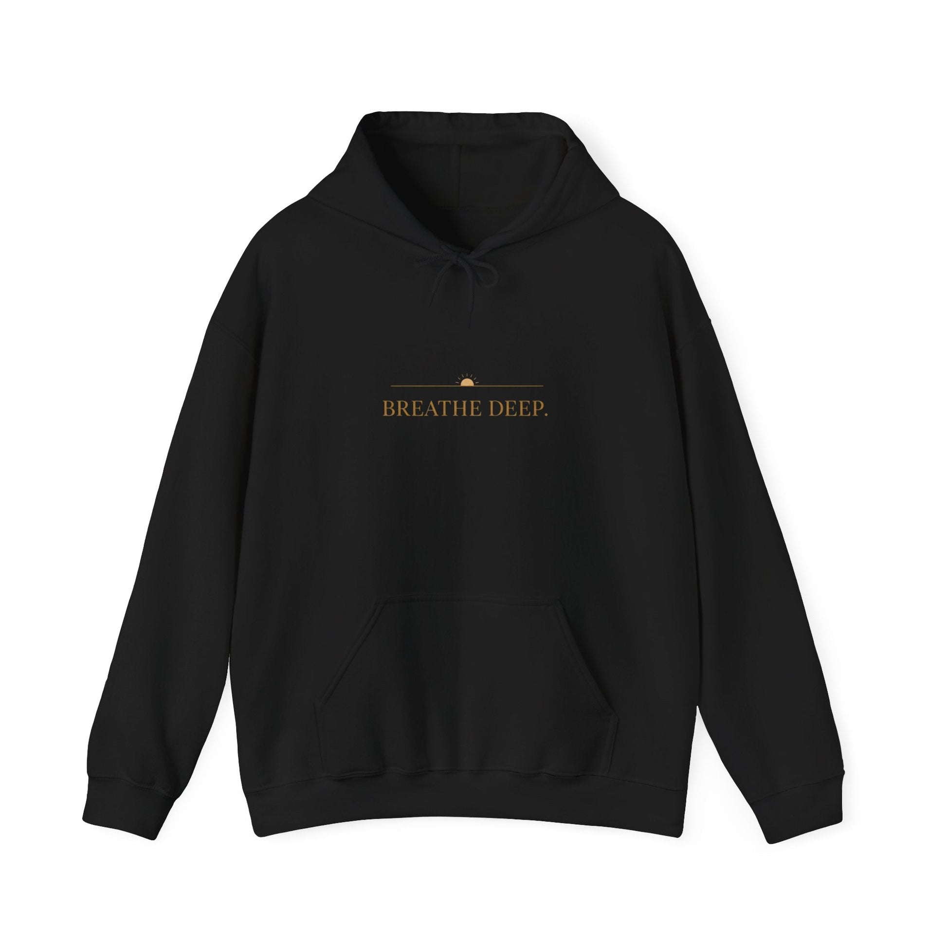 Oceanfront “Breathe Deep” Hoodie | Oversized Luxury Comfortwear | Coastal Minimalist Streetwear Printify