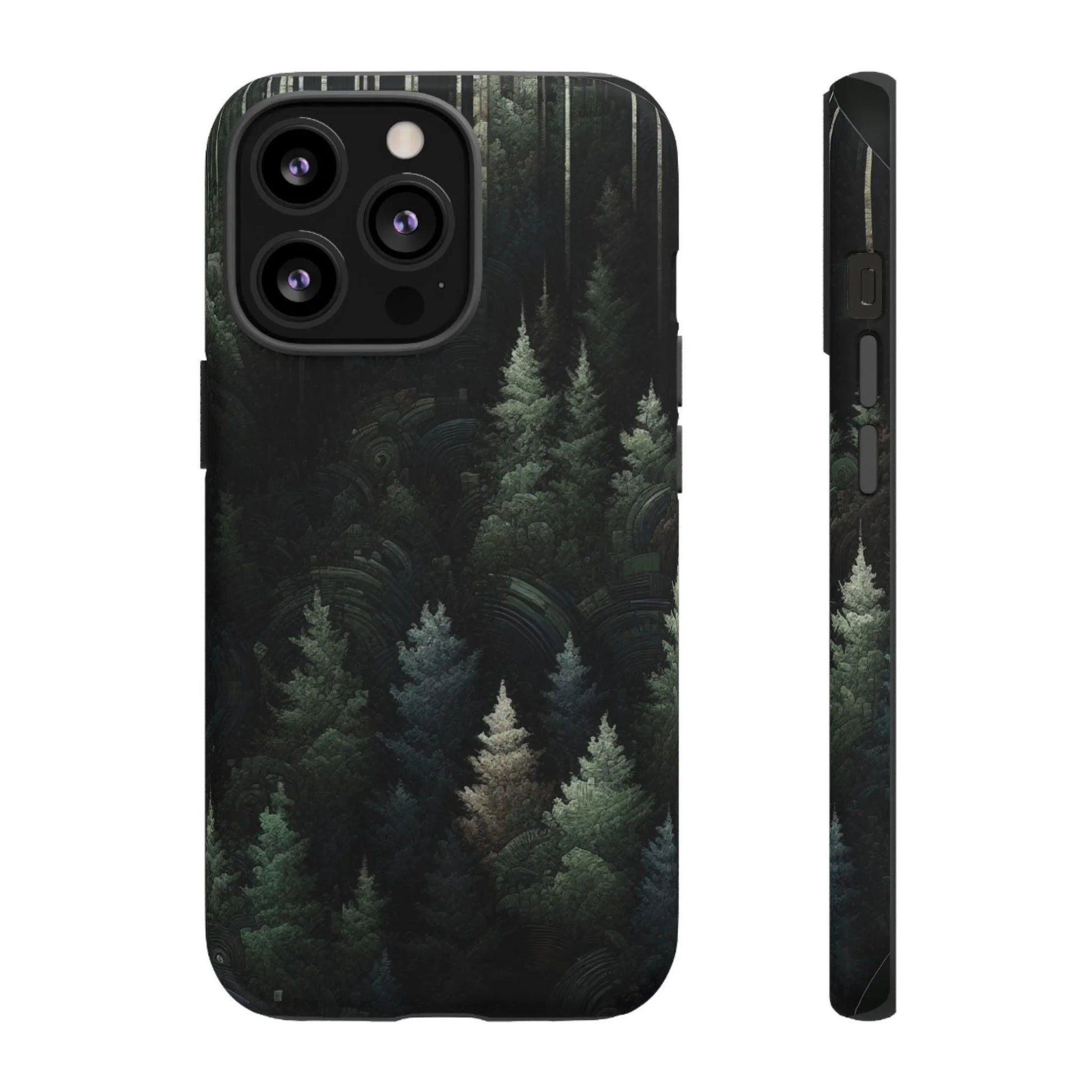 Phone Cases - Deep Dark Forest Nature Design - Oceanfront Products