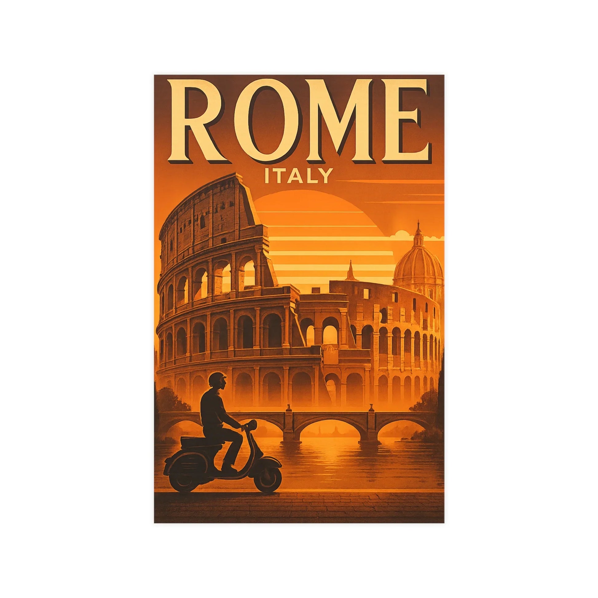 Rome Travel Poster Print - Oceanfront Products