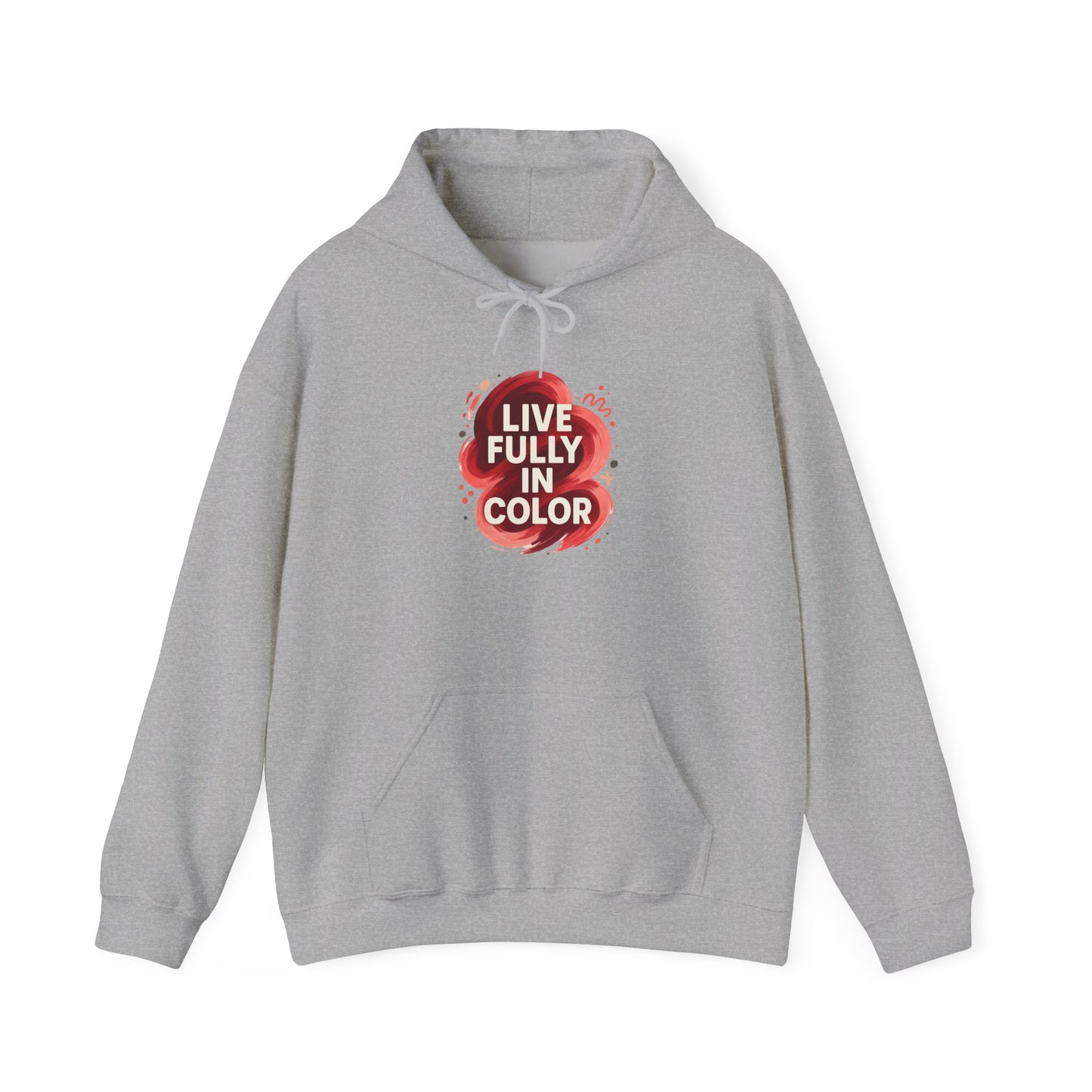 Hooded Sweatshirt Bold Color Palettes Cherry Coded - Oceanfront Products