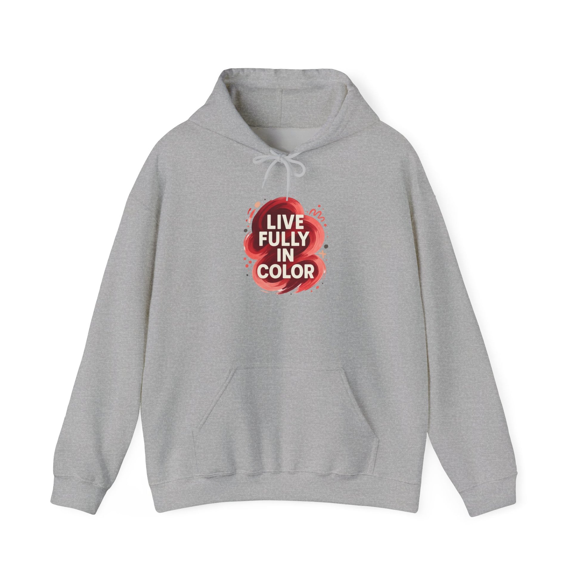 Hooded Sweatshirt Bold Color Palettes Cherry Coded - Oceanfront Products