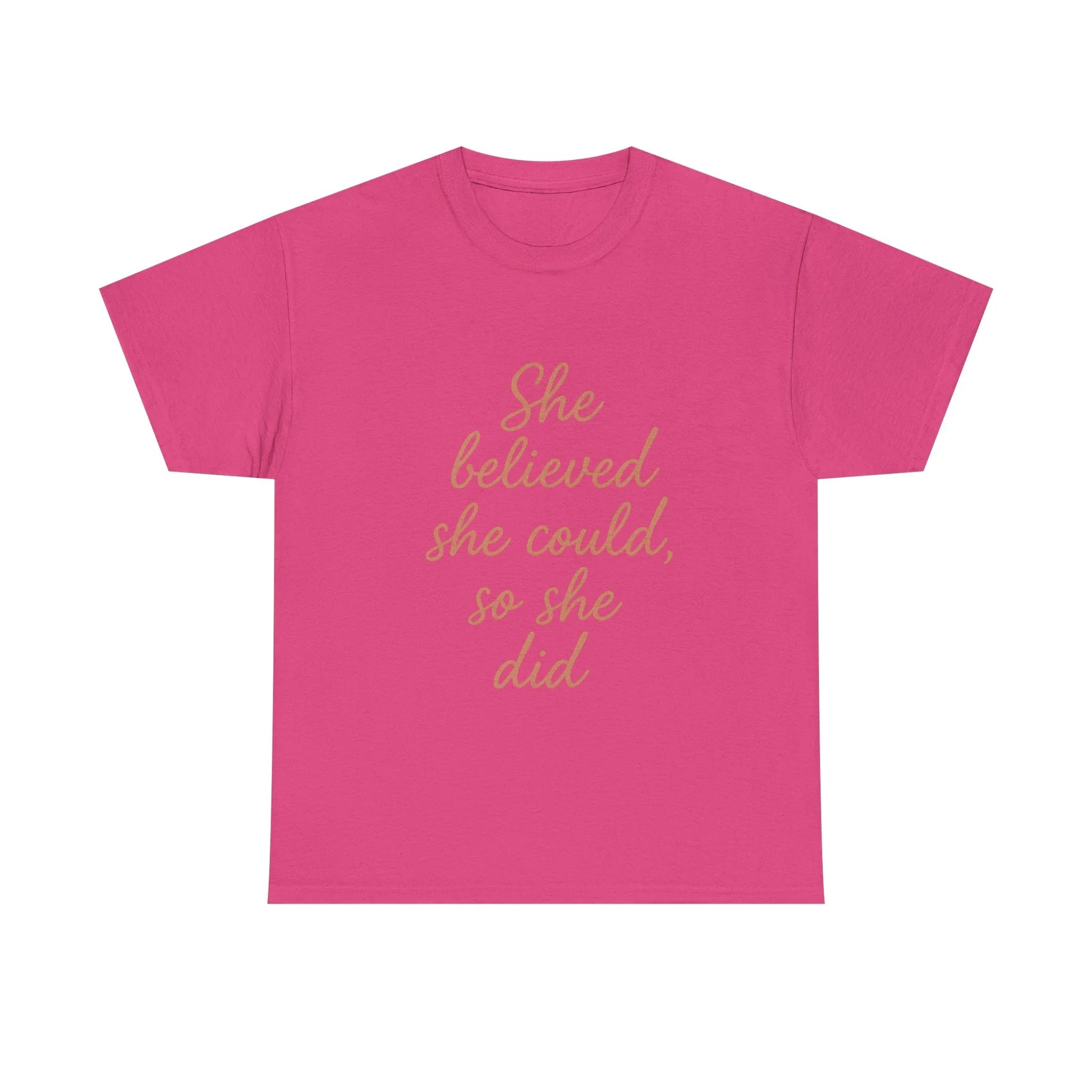 She Believed She Could, So She Did – Motivational Women’s Tee - Oceanfront Products
