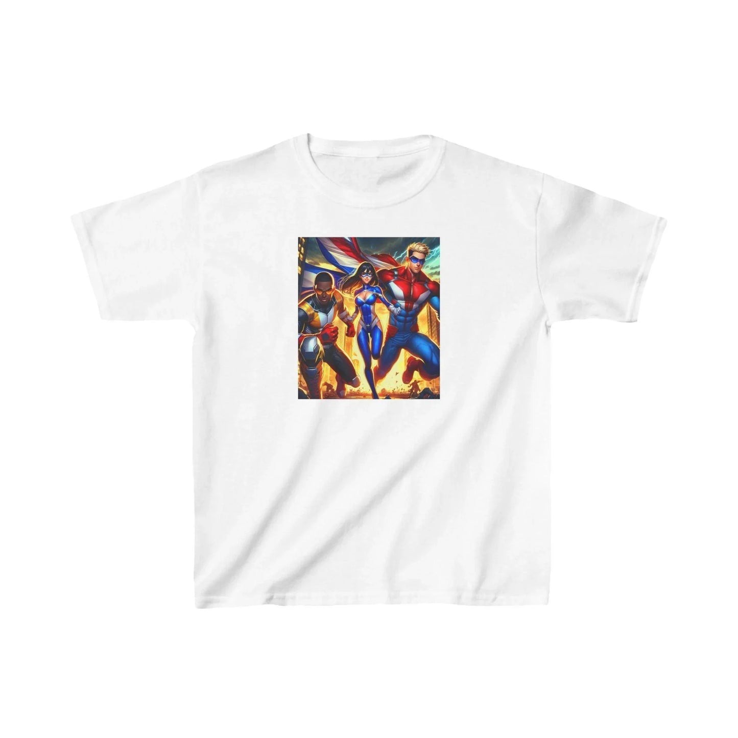 Superhero Kids Tee - Saving the World Design - Oceanfront Products