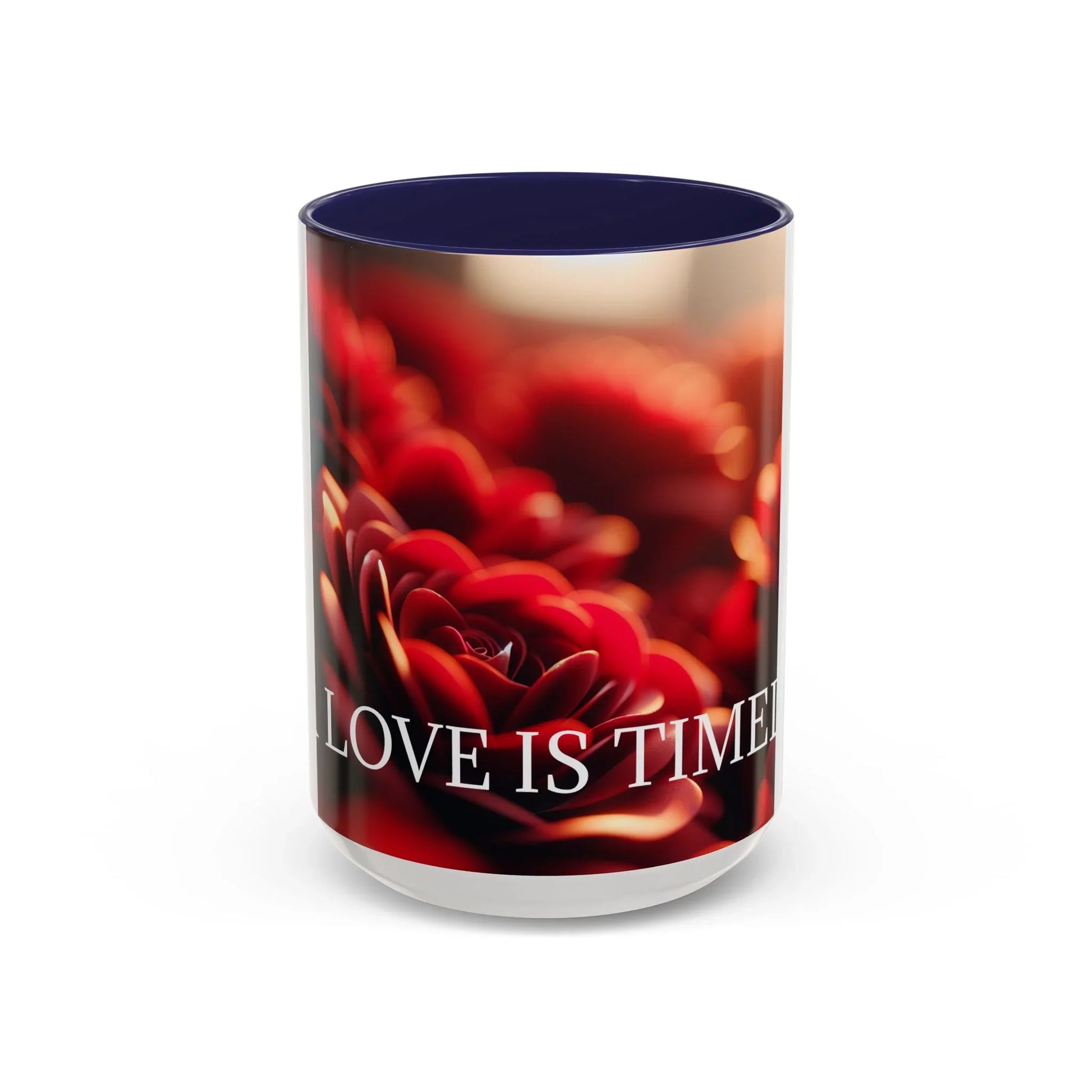 Mug - Rose Petal Timeless Love Accent Coffee Mug (11, 15oz) - Oceanfront Products
