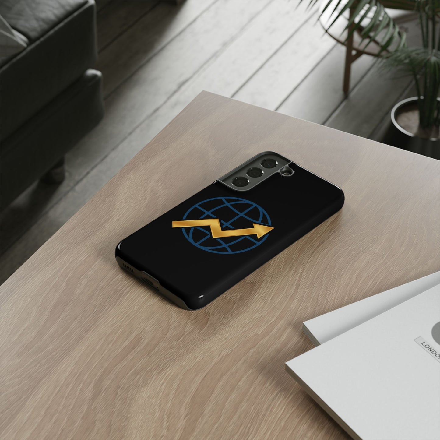 Phone Case — Global Growth Arrow Graphic (Investing & Business Motivational)