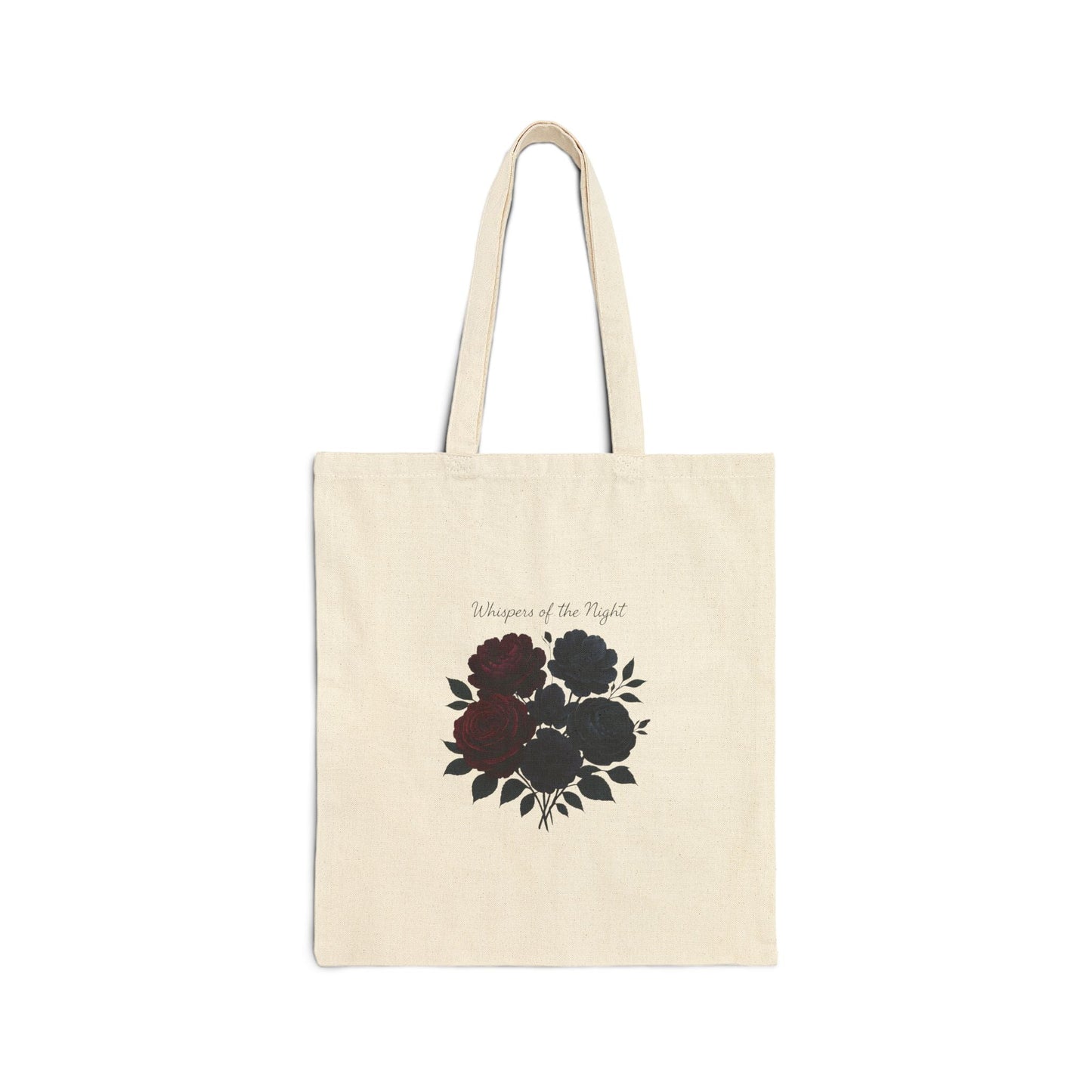 Dark Floral Bouquet Tote Bag | Minimal Botanical Canvas Oceanfront Products