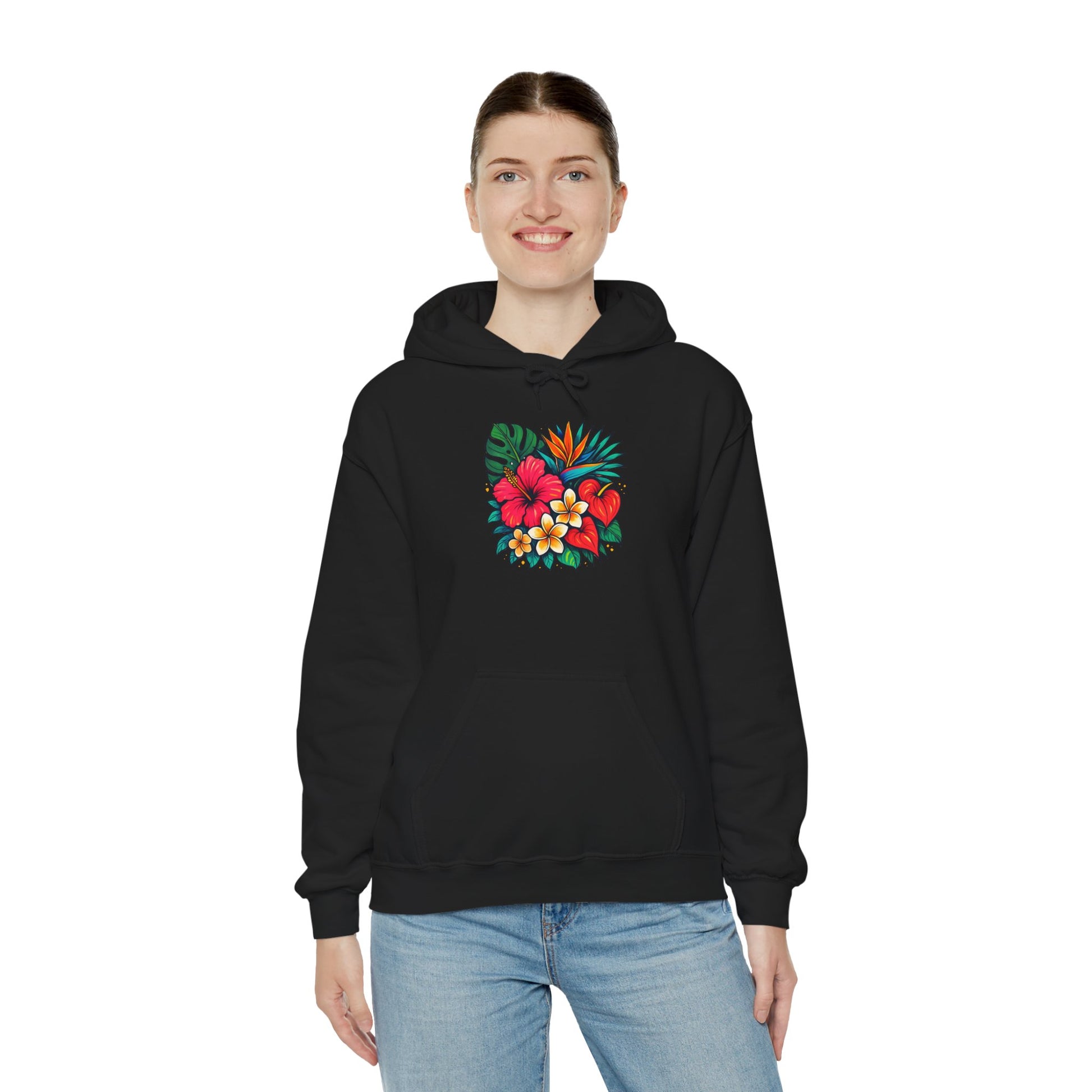 Tropical Floral Unisex Hoodie - Oceanfront Products
