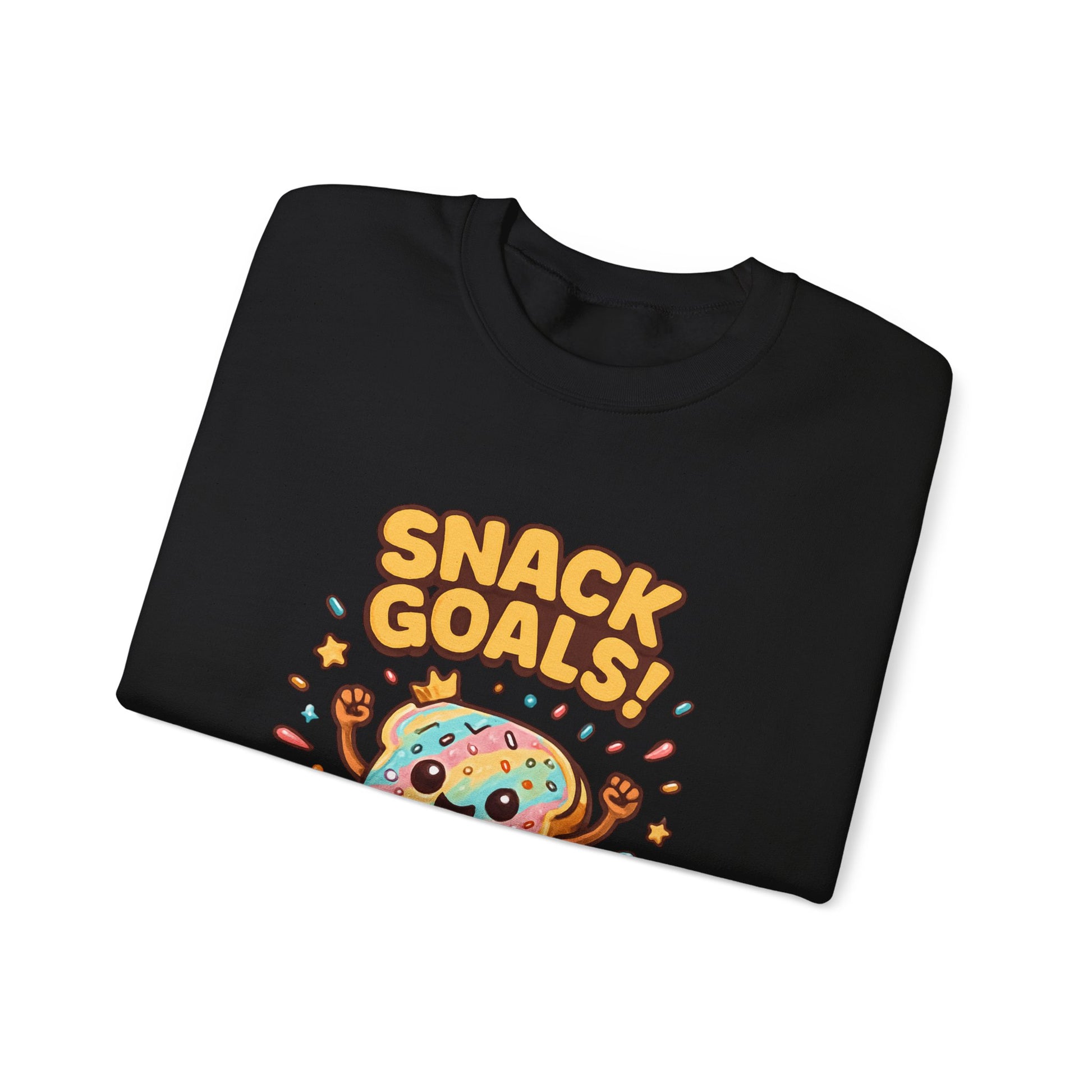 Snack Goals Sweatshirt, Foodie Gift, Comfortable Crewneck, Unisex Jumper, Funny - Oceanfront Products