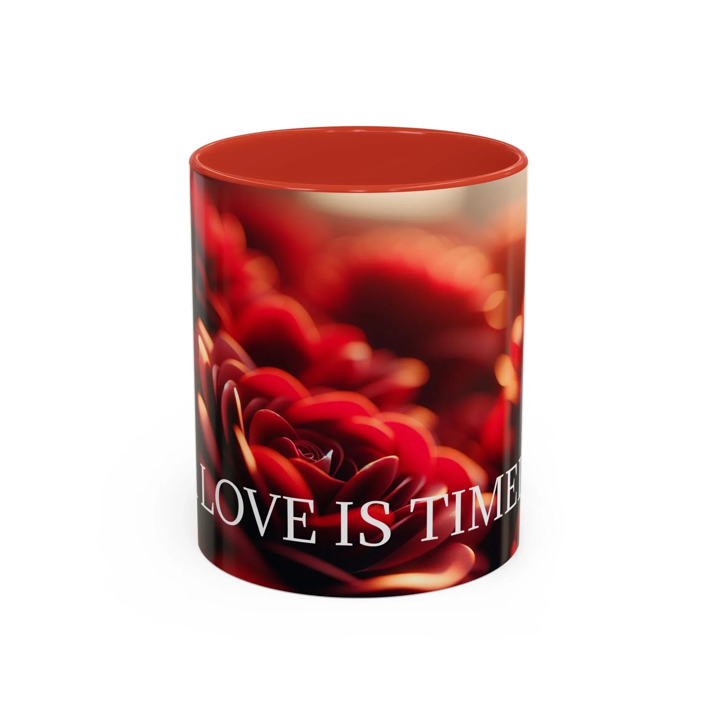 Mug - Rose Petal Timeless Love Accent Coffee Mug (11, 15oz) - Oceanfront Products