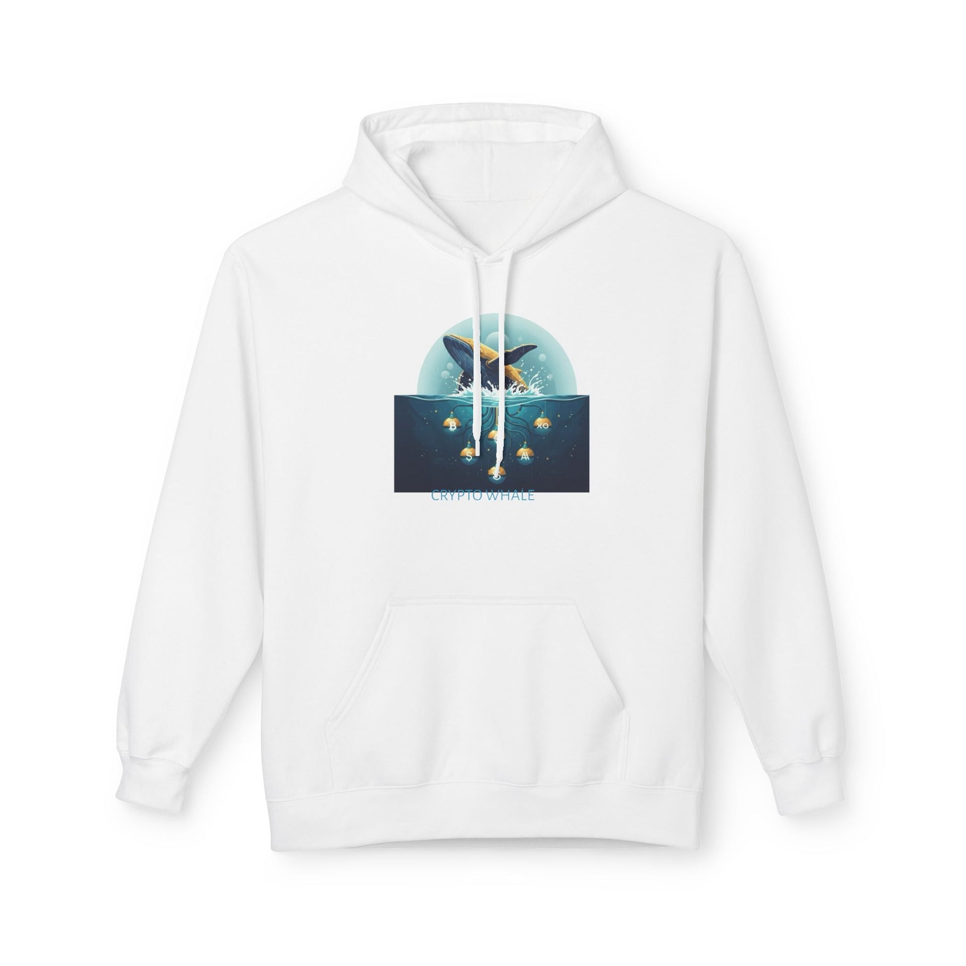 Hooded Sweatshirt - Crypto Whale 'Depths of Decentralization' Printify