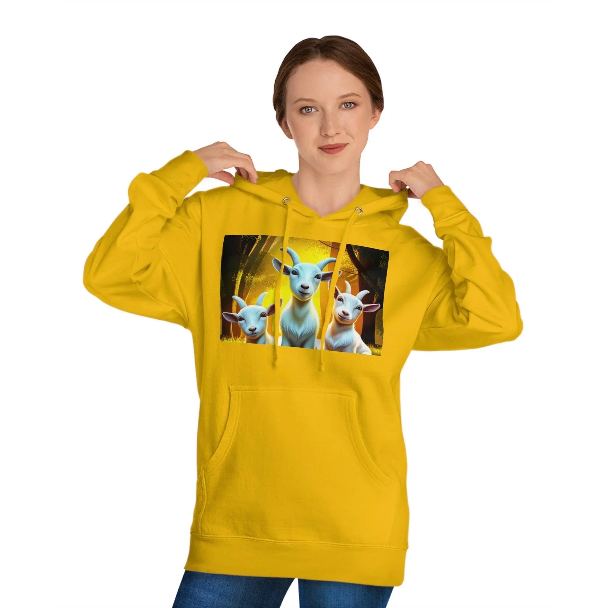 3D Vibrant Baby Goat Sweatshirt/Hoodie - A Unique Blend of Comfort and Whimsy - Oceanfront Products
