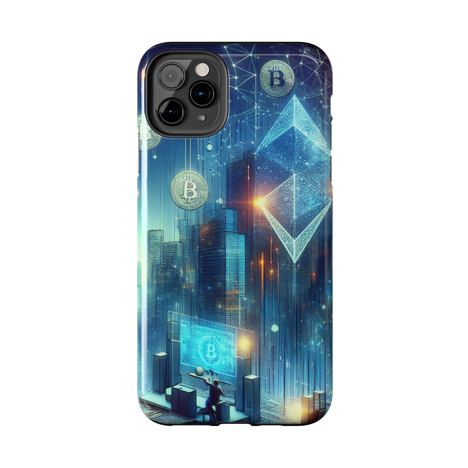 Phone Case - Cryptocurrency Enthusiasts Futuristic Design - Oceanfront Products