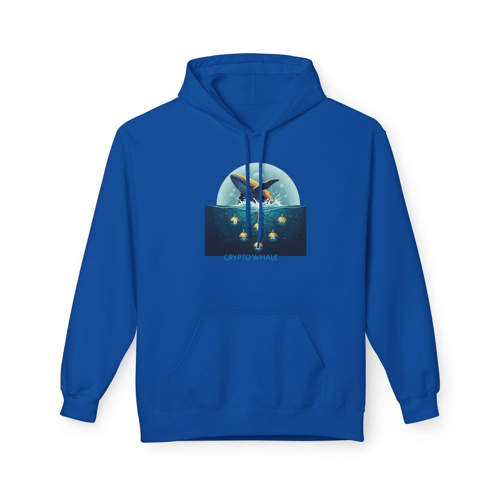 Hooded Sweatshirt - Crypto Whale 'Depths of Decentralization' Printify