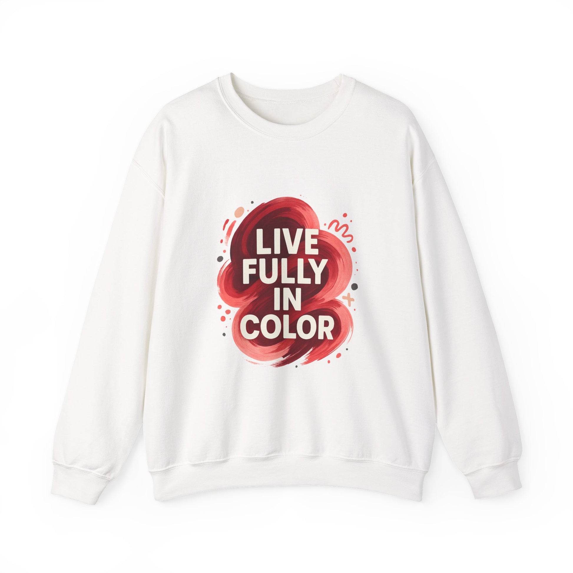 Crewneck Sweatshirt - Bold Color Palettes Cherry Coded - Oceanfront Products