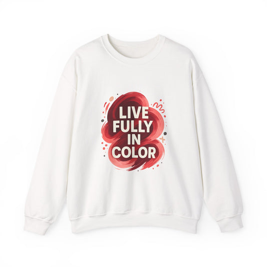 Crewneck Sweatshirt - Bold Color Palettes Cherry Coded - Oceanfront Products