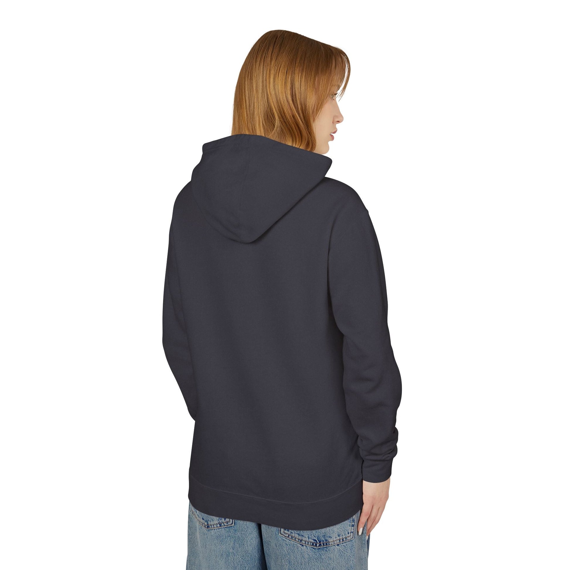 Decentralized Mindset Hoodie — Ocean Wave Split Face Graphic Hooded Sweatshirt Printify
