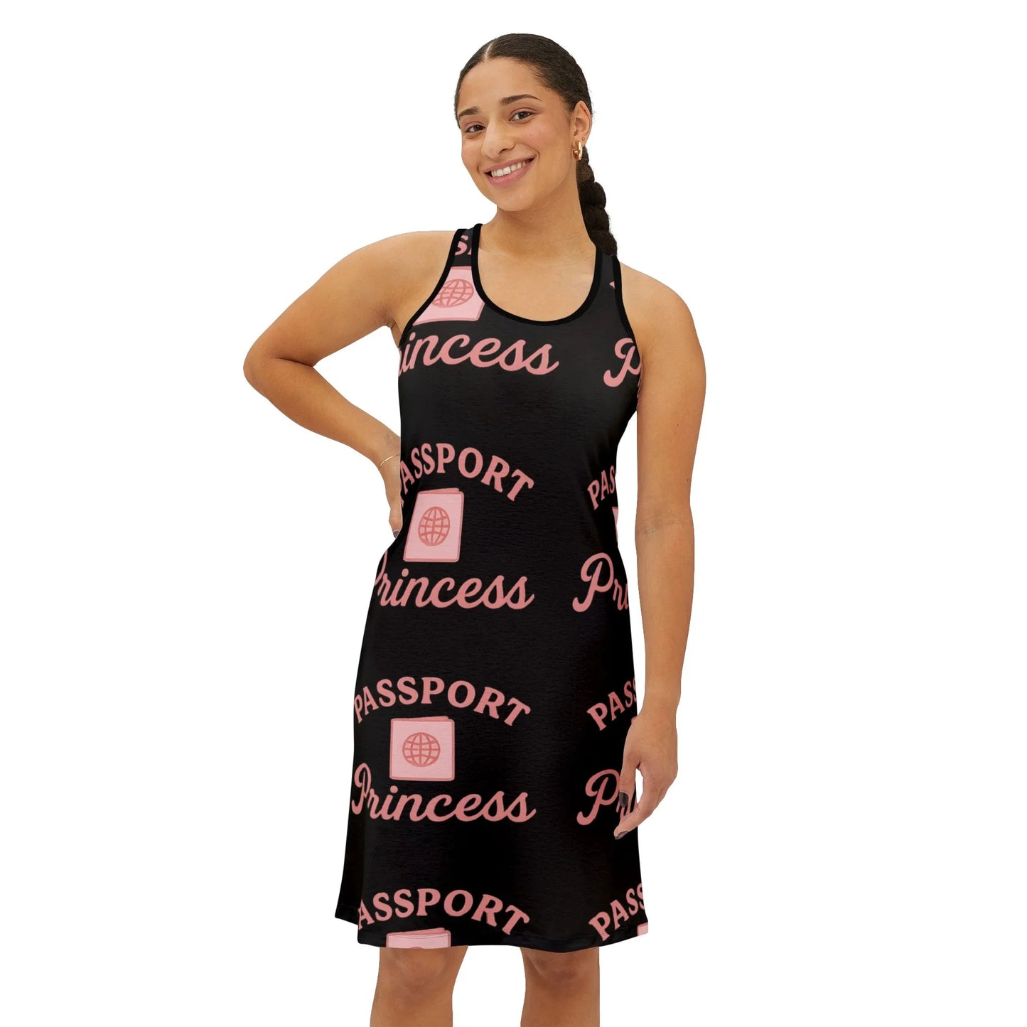 Passport Princess Racerback Dress | Travel Outfit, Vacation Dress, Summer Style, Resort Wear, Gift for Her - Oceanfront Products