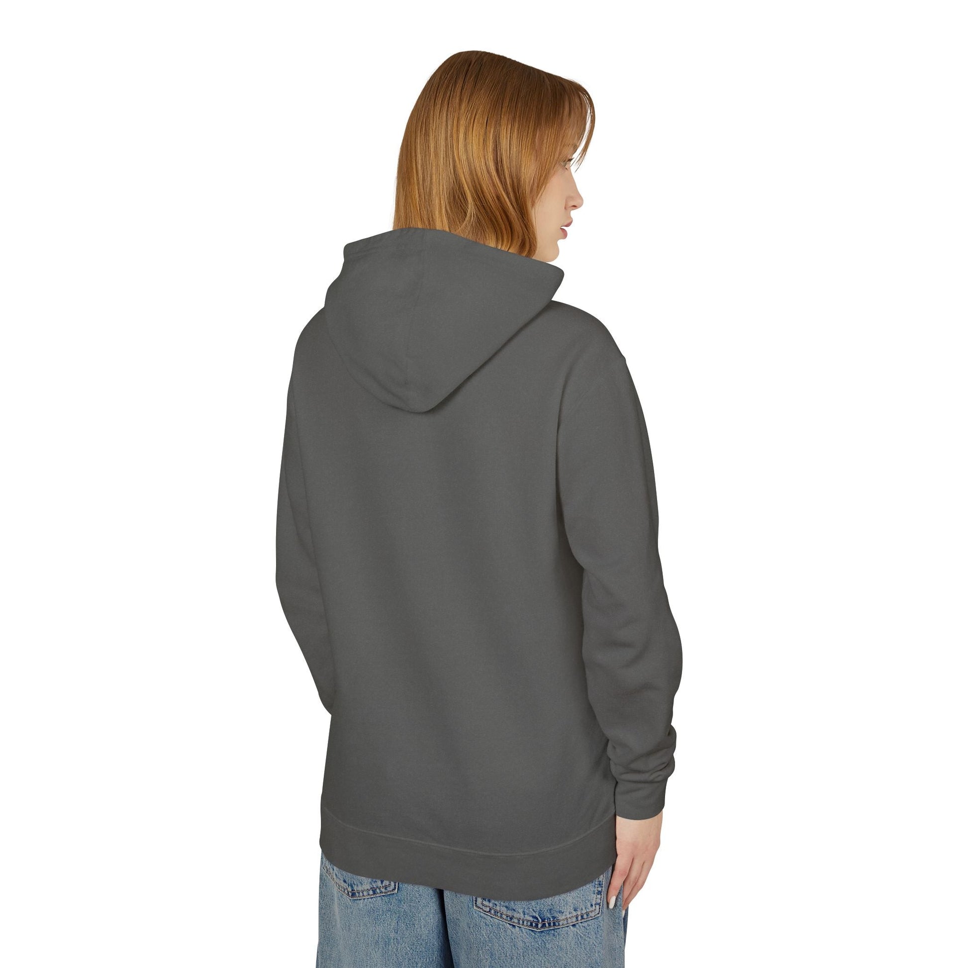 Decentralized Mindset Hoodie — Ocean Wave Split Face Graphic Hooded Sweatshirt Printify