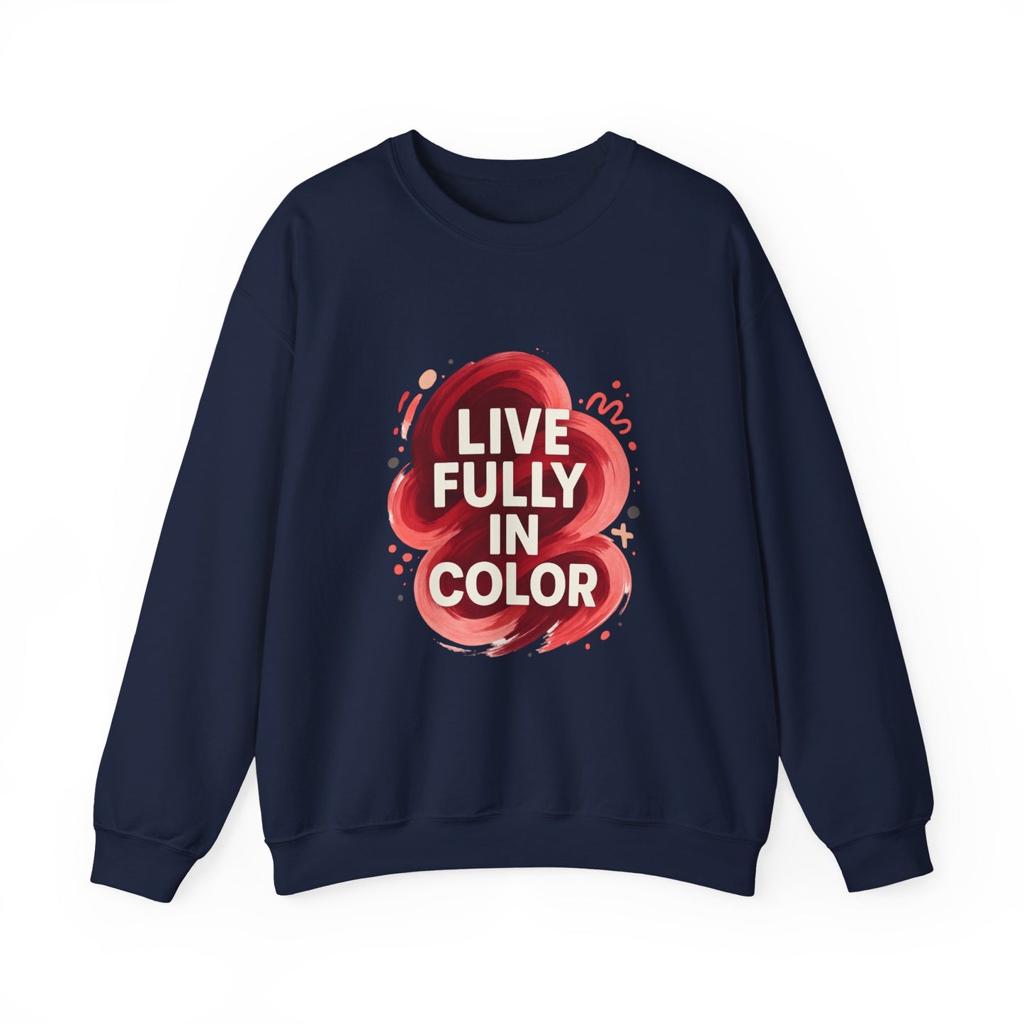 Crewneck Sweatshirt - Bold Color Palettes Cherry Coded - Oceanfront Products