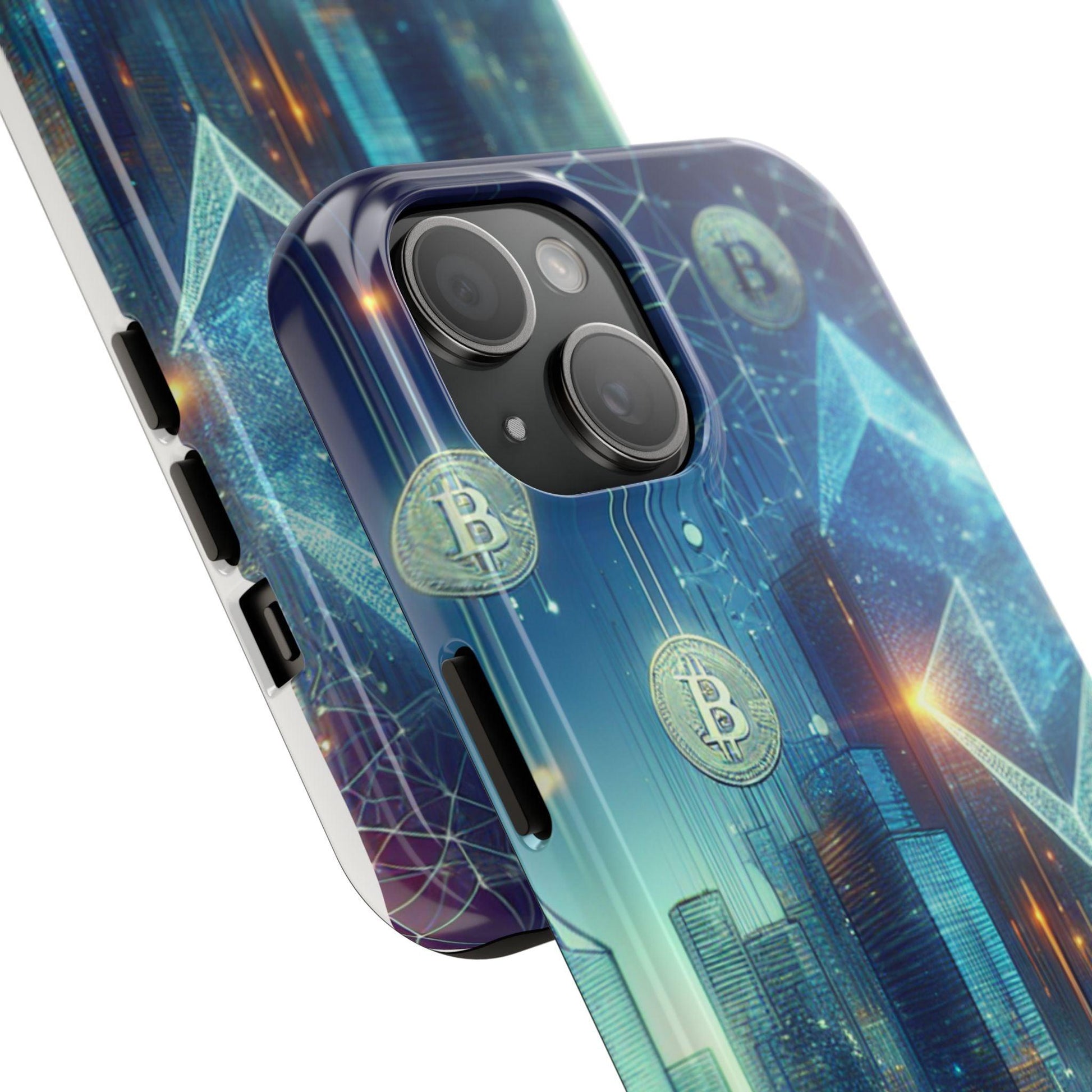 Phone Case - Cryptocurrency Enthusiasts Futuristic Design - Oceanfront Products