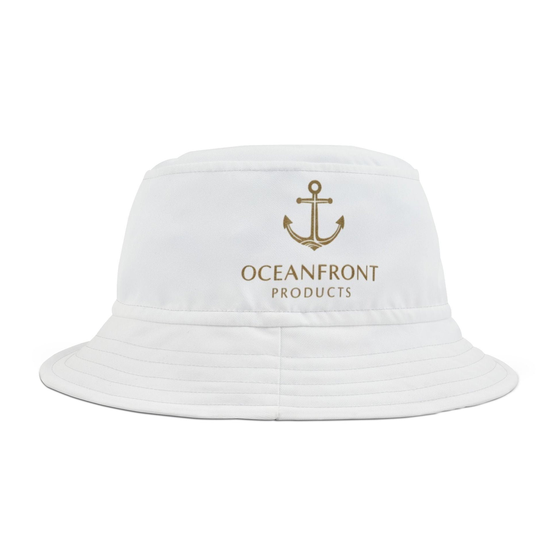 Oceanfront Anchor Embroidered Bucket Hat Printify