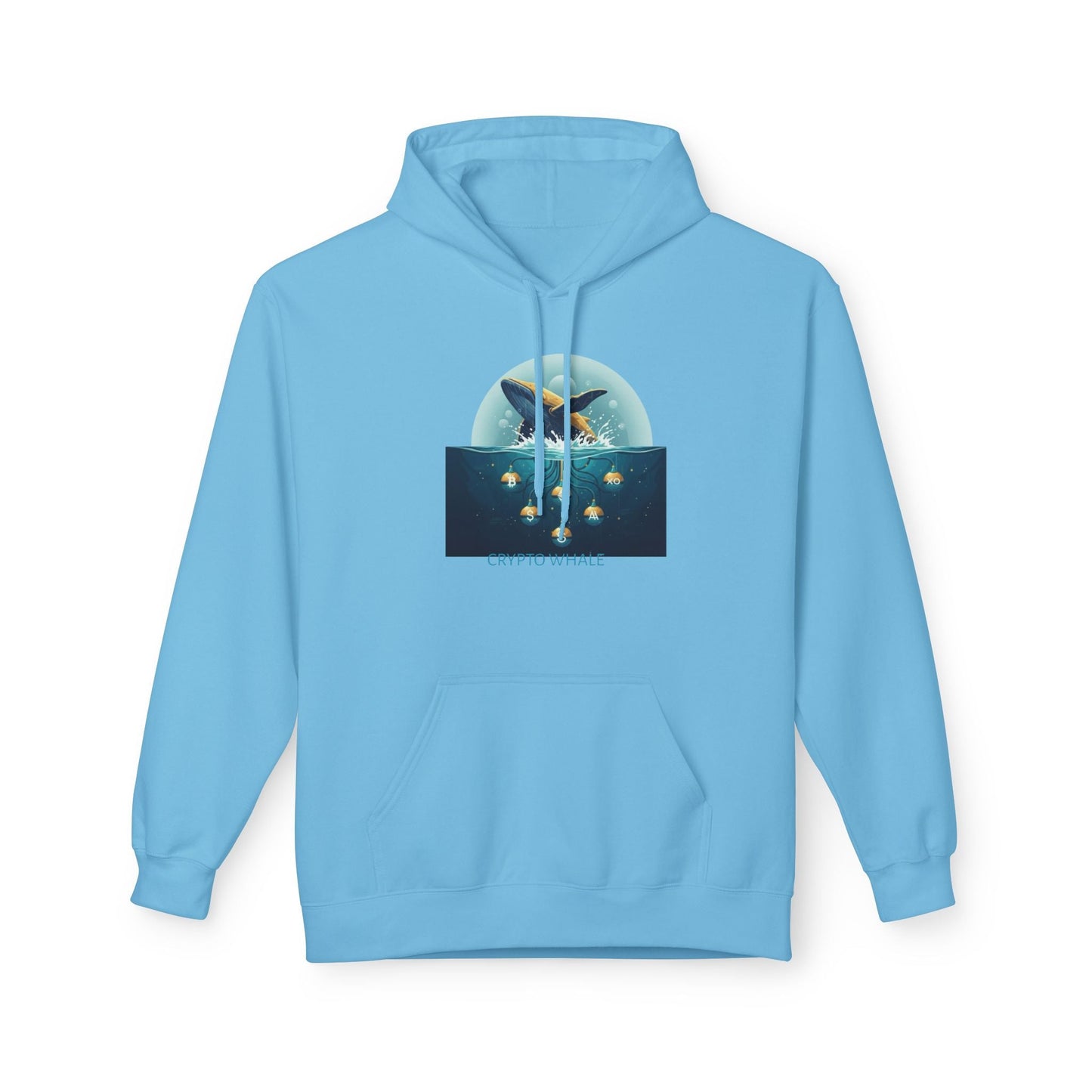 Hooded Sweatshirt - Crypto Whale 'Depths of Decentralization' Printify