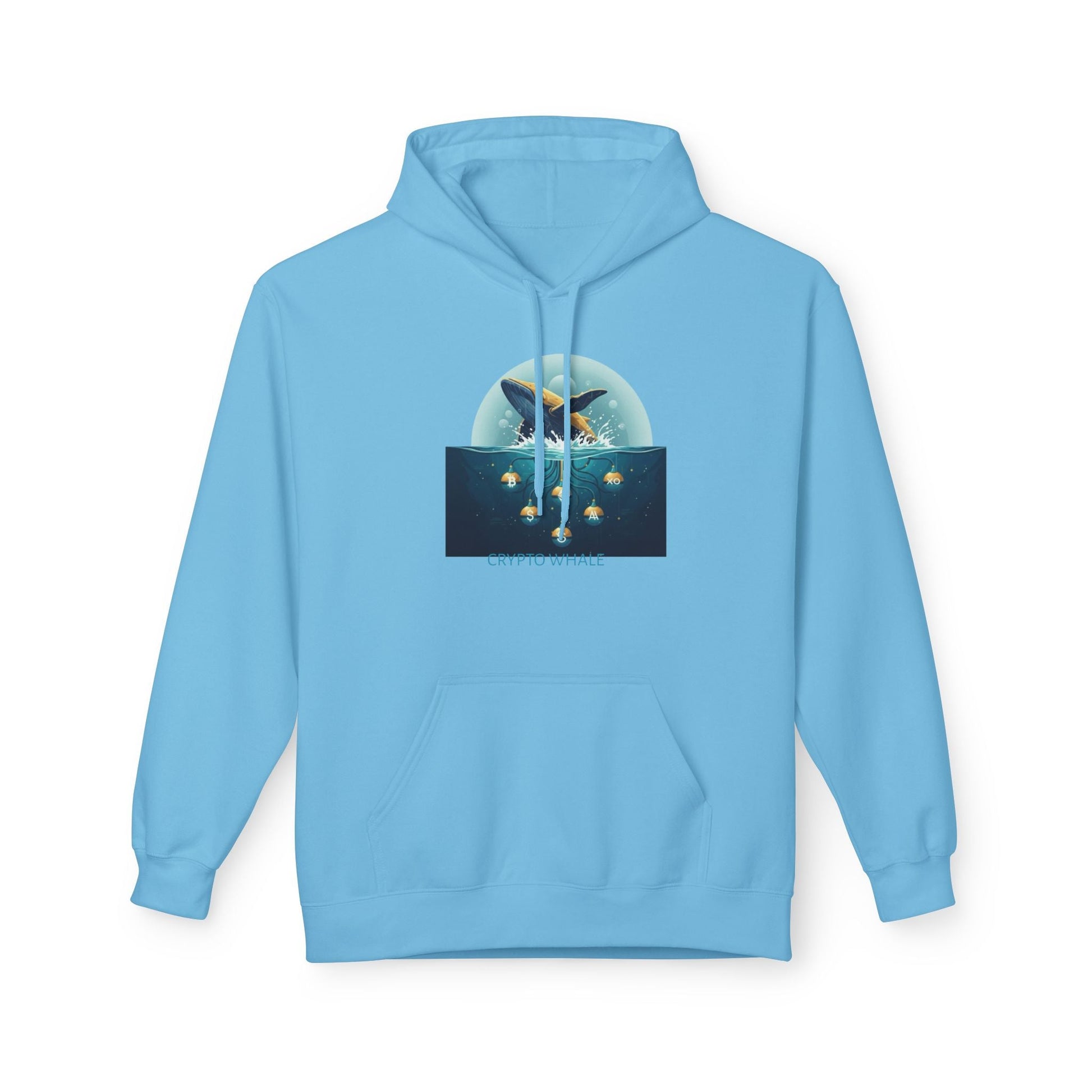 Hooded Sweatshirt - Crypto Whale 'Depths of Decentralization' Printify