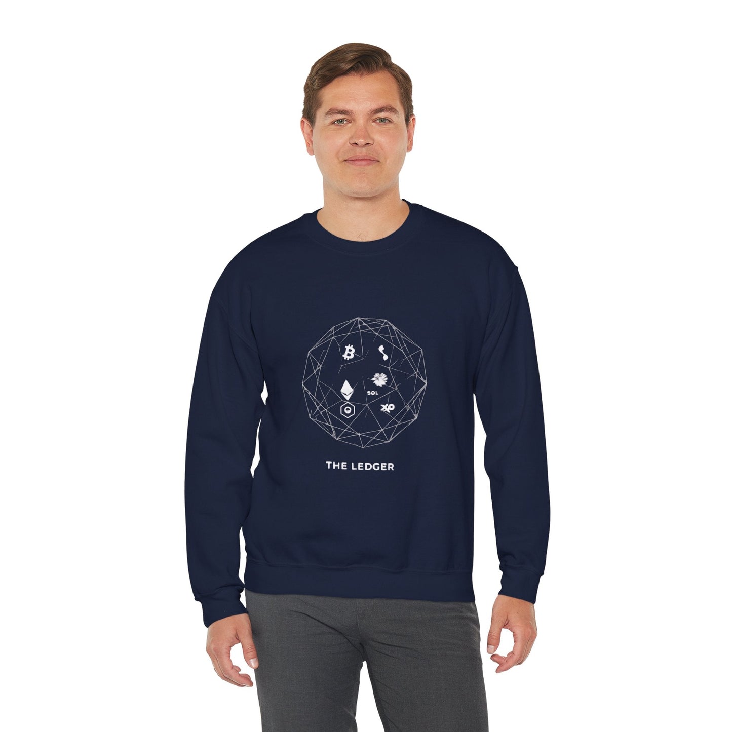 🌐 THE LEDGER.— Crypto Network Minimalist Print Printify