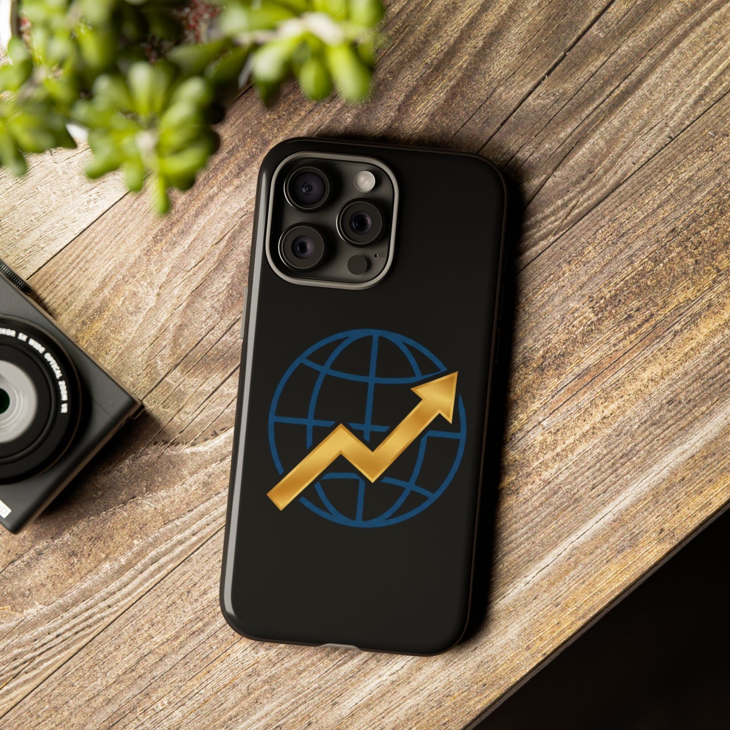 Phone Case — Global Growth Arrow Graphic (Investing & Business Motivational)