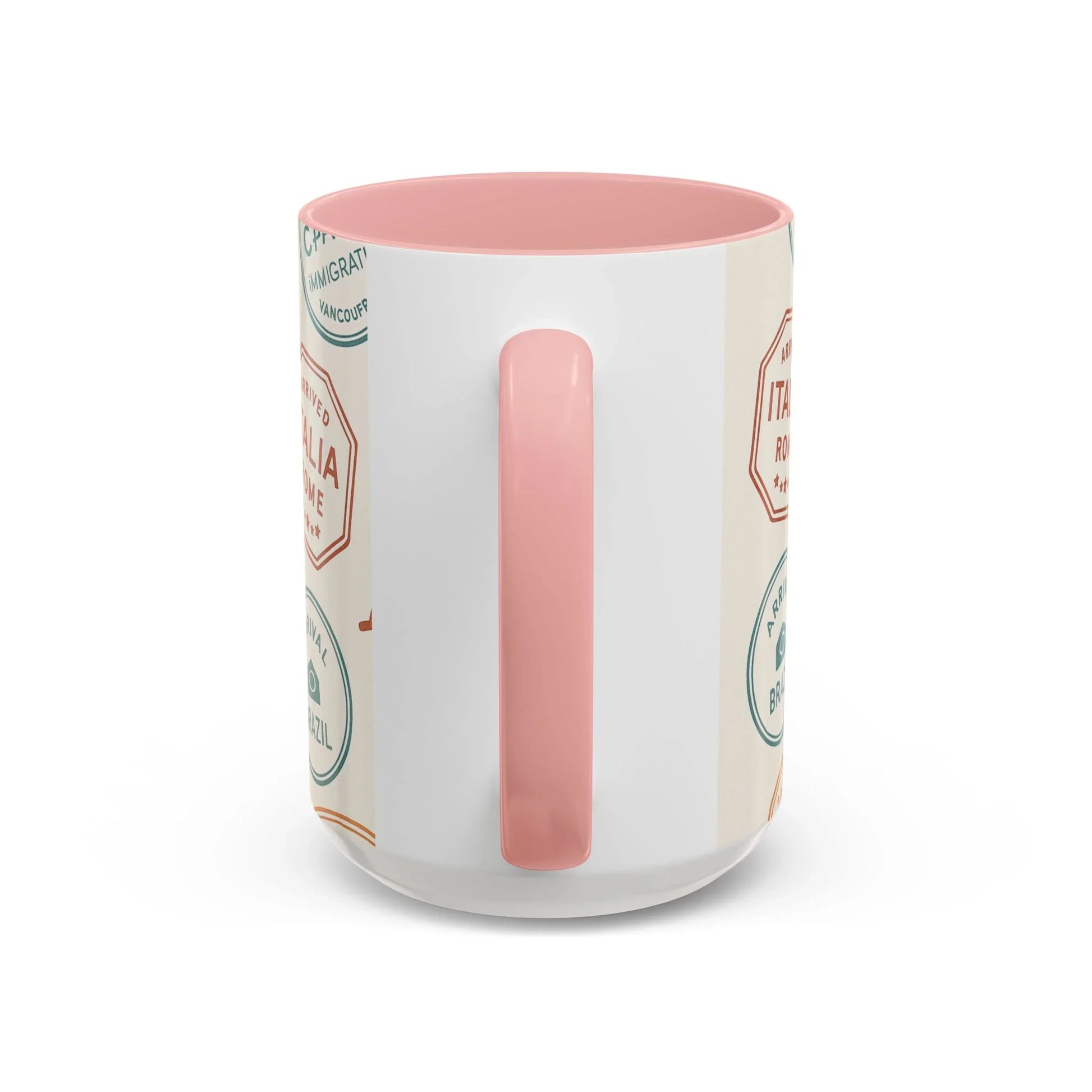 Pack Light, Live Big – Wanderlust Mug with Passport Stamp Collection - Oceanfront Products