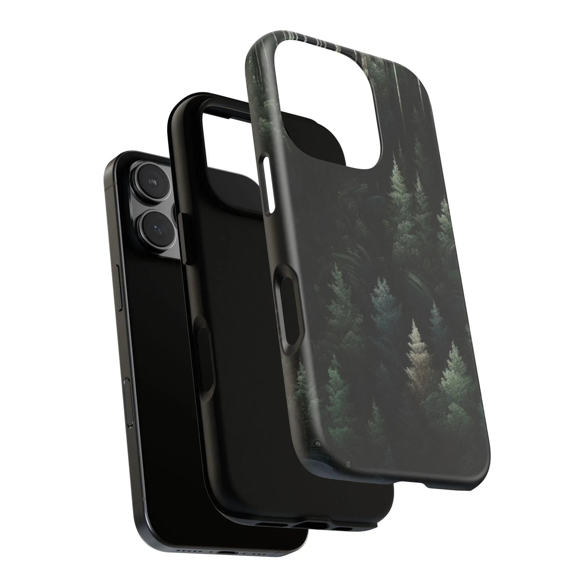 Phone Cases - Deep Dark Forest Nature Design - Oceanfront Products