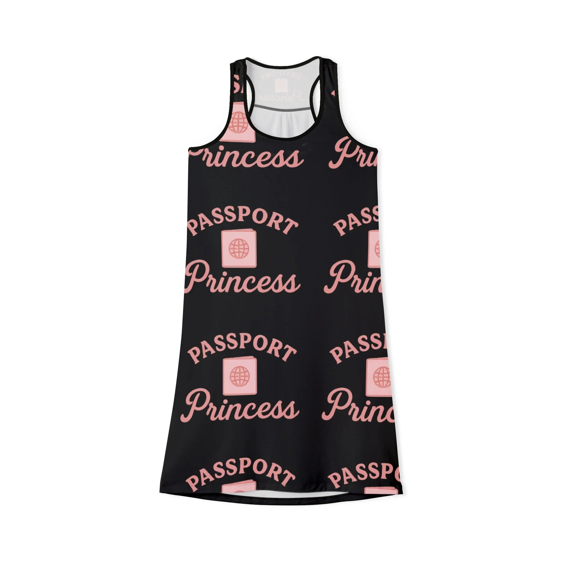Passport Princess Racerback Dress | Travel Outfit, Vacation Dress, Summer Style, Resort Wear, Gift for Her - Oceanfront Products