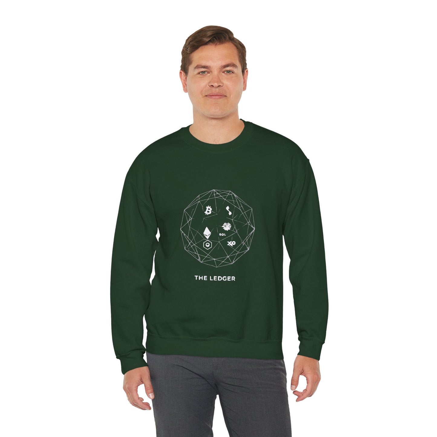 🌐 THE LEDGER.— Crypto Network Minimalist Print Printify