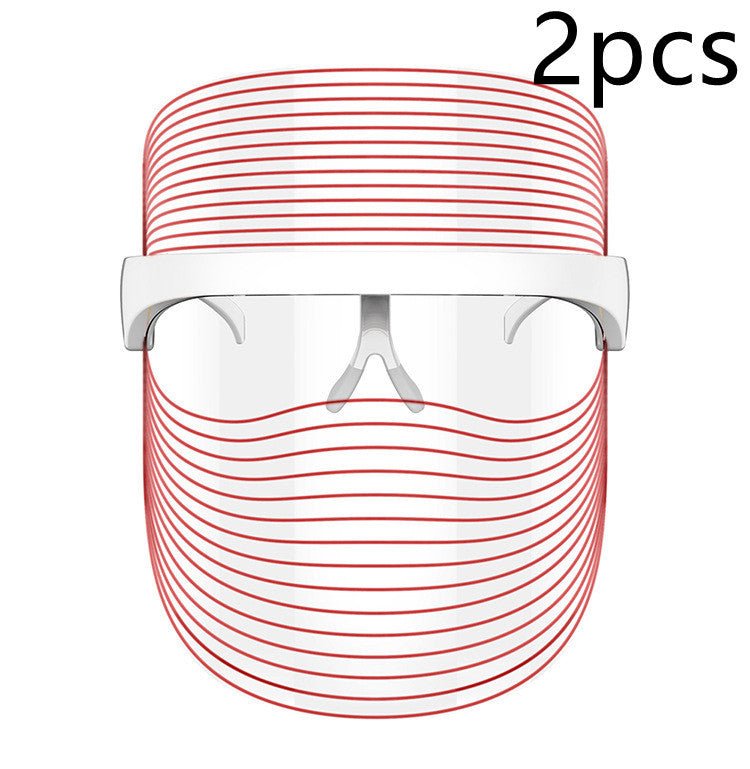 7 Color LED Mask Red Light Therapy Skin Rejuvenation Massager Beauty Home Skin Face Whitening Anti Aging SPA Device Oceanfront Products