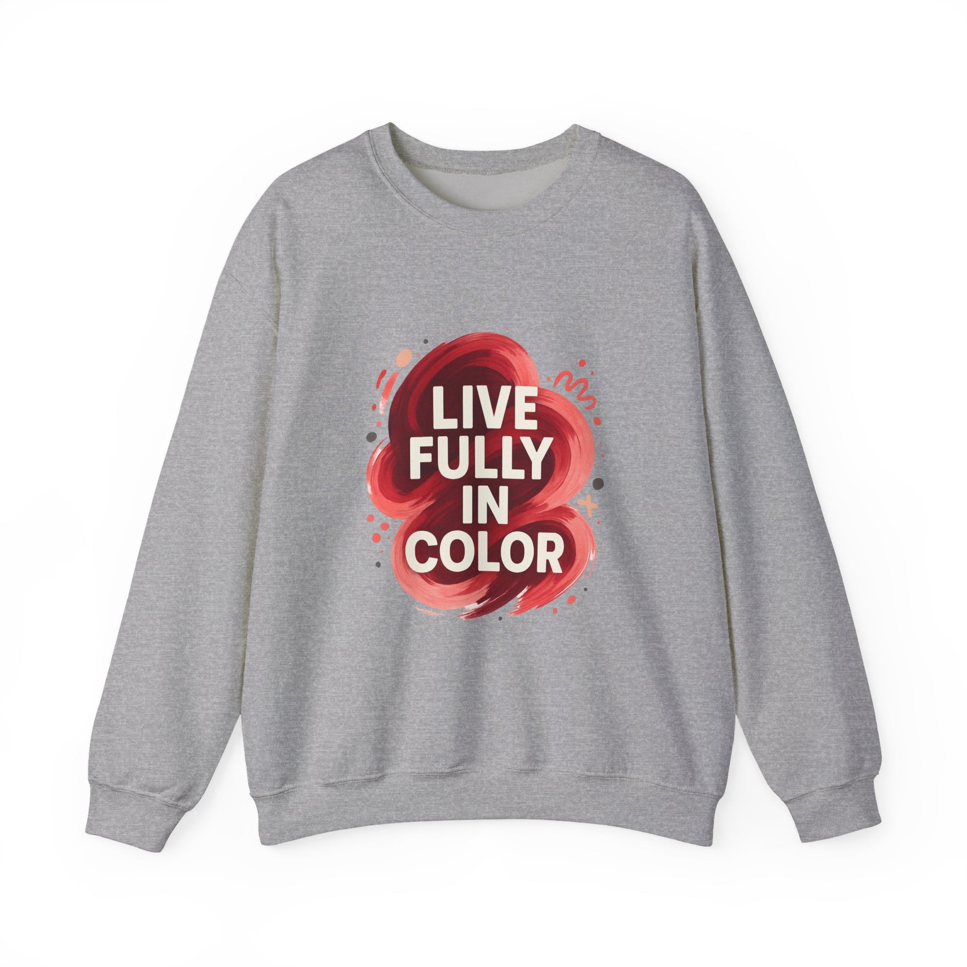 Crewneck Sweatshirt - Bold Color Palettes Cherry Coded - Oceanfront Products