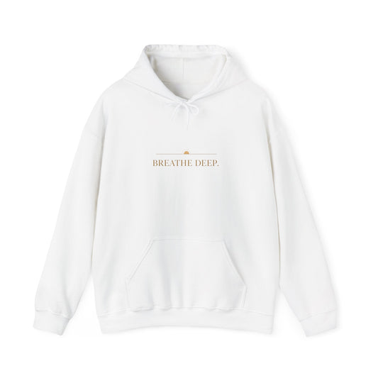 Oceanfront “Breathe Deep” Hoodie | Oversized Luxury Comfortwear | Coastal Minimalist Streetwear Printify